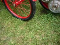 P1020039 Auto Red Bug Motorized Buckboard circa 1920 Wheel